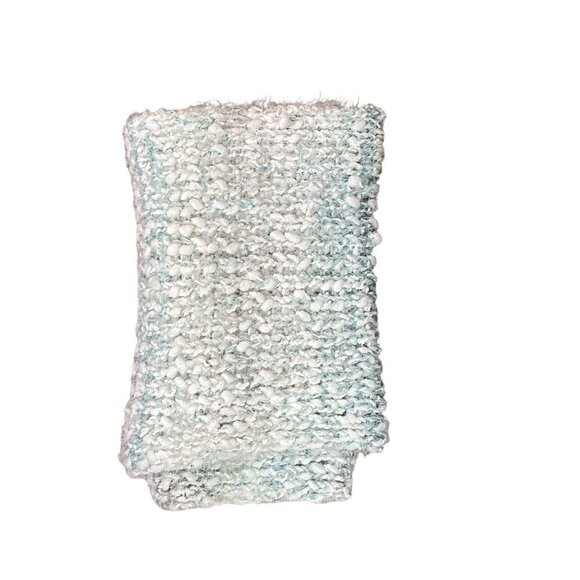 Nubby Knit Sequined Cozy Infinity Scarf in "Green Goddess" 115X - Picture 5 of 7